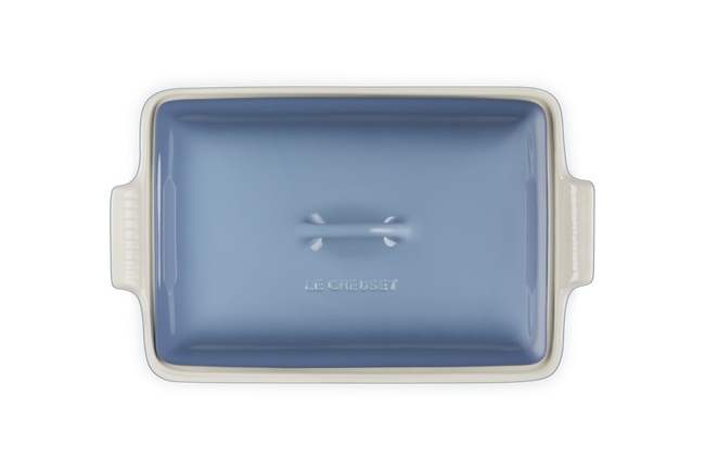 Stoneware Heritage Rectangular Dish with LidChambray image number 4